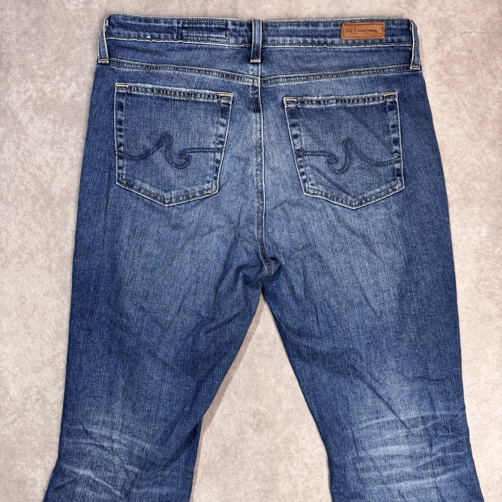 AG Adriano Goldschmied Jeans Womens 30x32* Blue Farrah Boot Crop Denim Fray Hem - Picture 10 of 12